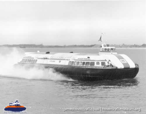 Vosper-Thornycroft VT1 in service -  (credit: The <a href='http://www.hovercraft-museum.org/' target='_blank'>Hovercraft Museum Trust</a>).